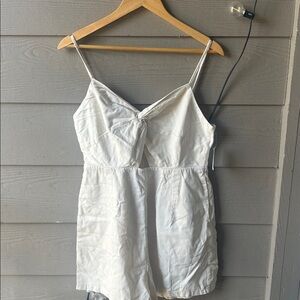 Old Navy Cream Smocked Top